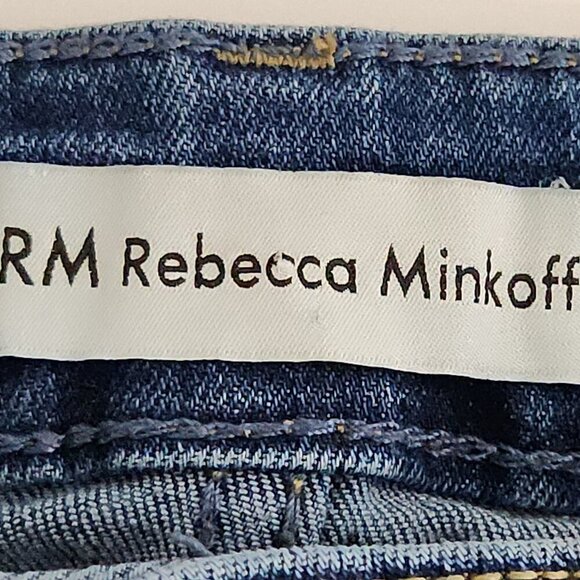 Rebecca Minkoff Straight Leg Medium Blue Wash Jean Women's Size 10 - Picture 7 of 8